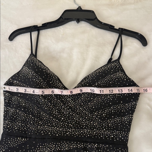 ✨ Windsor Black Rhinestone Mermaid Slit Dress | Size S | Like New ✨ - Picture 7 of 14